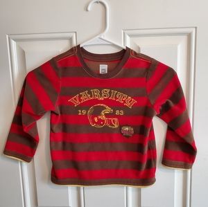 Carter's super comfy Football Pajamas Boys 4T